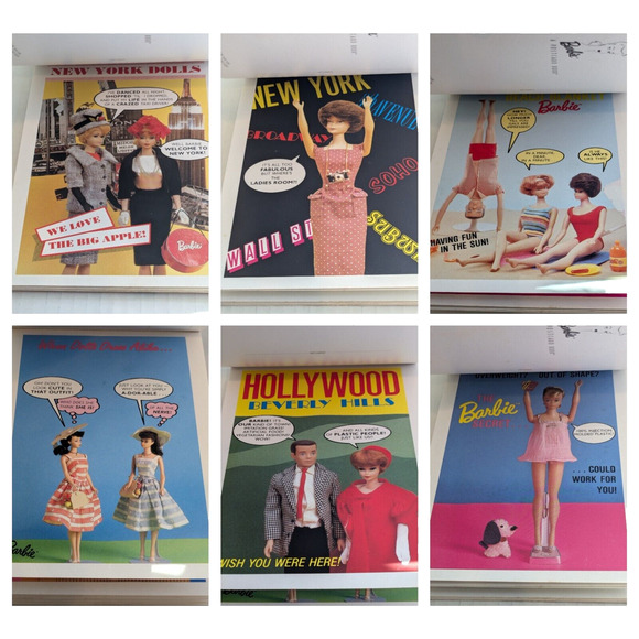 Vintage 1959 Barbie Fashion Calendar 1989 & 1990 Nostalgic Barbie Postcard Book - Picture 14 of 16